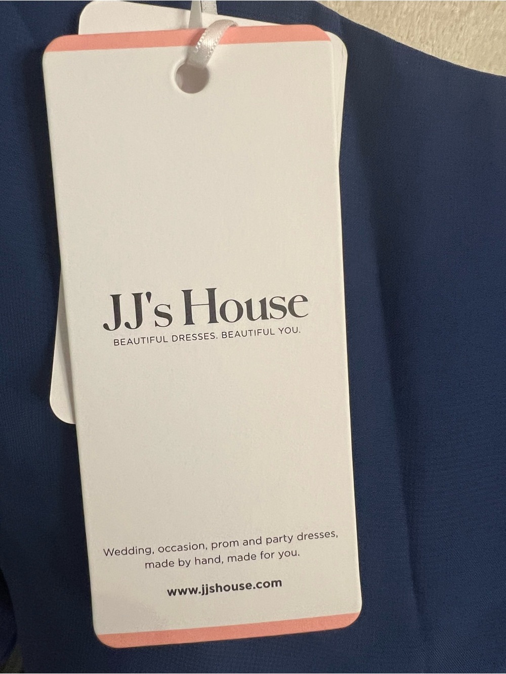 JJs House Navy Maxi Dress with Flutter Sleeves and Side Ruffle - Picture 5 of 11